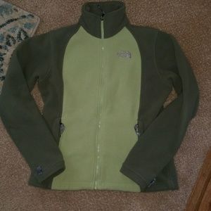 Womans green medium north face